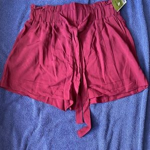 Burgundy Shorts